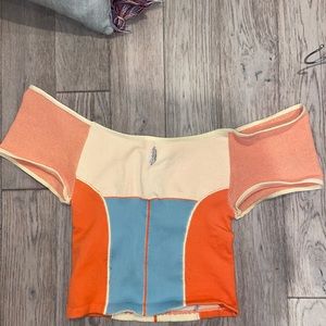 Free people movement fpm point break color block crop top